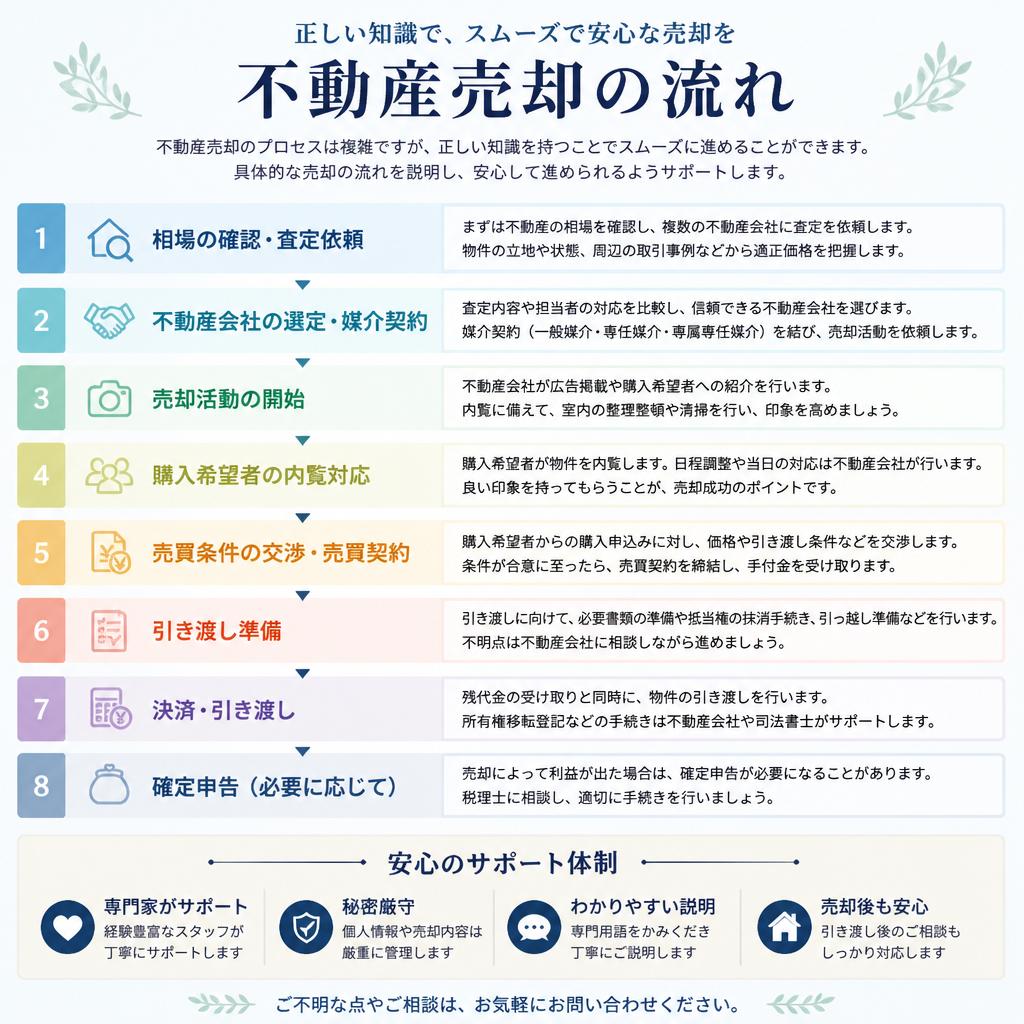 不動産売却の流れを把握しよう