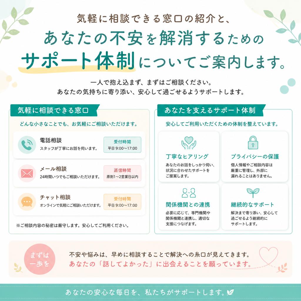 7. まずは相談を！安心のお手伝い