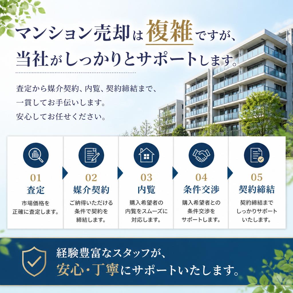 マンション売却の流れ