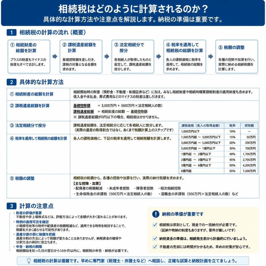 相続税の仕組みと計算方法