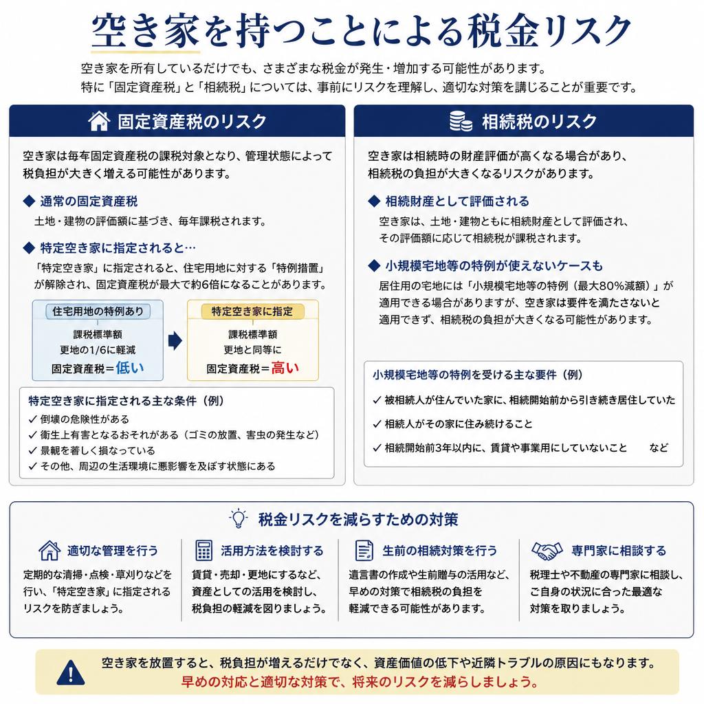 空き家が抱える税金リスクとは？
