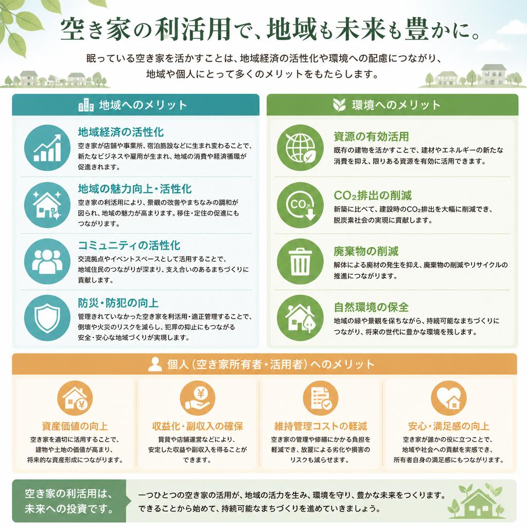 空き家を活用するメリット