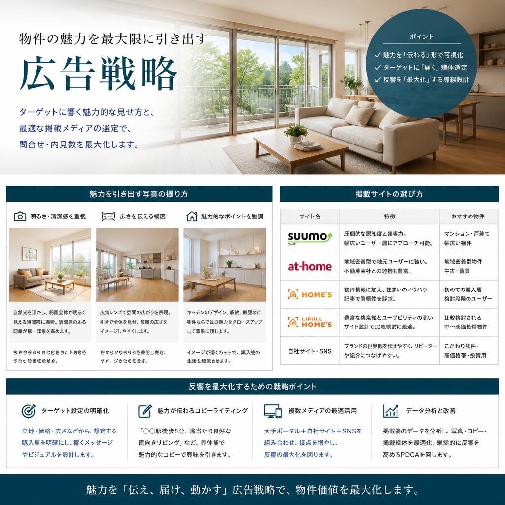 効果的な広告戦略を打ち出して、不動産売却を前進させる