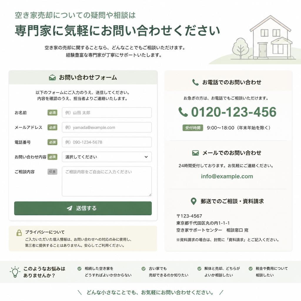 お気軽にお問い合わせを！